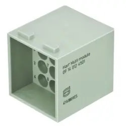 Pin contact insert, 12 pole, unequipped, crimp connection, 09140124501