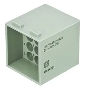 Pin contact insert, 12 pole, unequipped, crimp connection, 09140124501 - 1