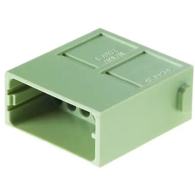 Pin contact insert, 17 pole, unequipped, crimp connection, 09140173001 - 1