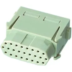 Socket contact insert, 25 pole, unequipped, crimp connection, 09140253101