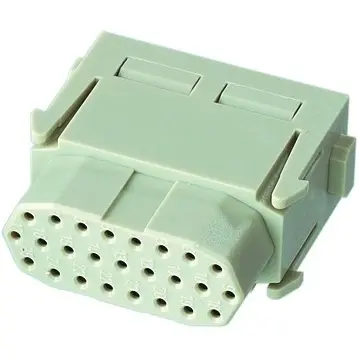 Socket contact insert, 25 pole, unequipped, crimp connection, 09140253101 - 1