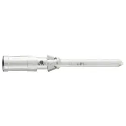 Pin contact, 0.75 mm², AWG 18, crimp connection, silver-plated, 09150006105