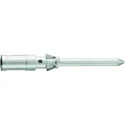 Pin contact, 0.14-0.37 mm², AWG 26-22, crimp connection, silver-plated, 09150006107