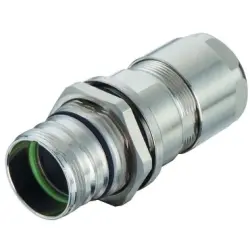 Panel feed through, 3-7 mm, rear wall mounting for circular connector M23, 09151000309