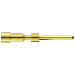 Pin contact, 0.14-1.0 mm², AWG 26-17, crimp connection, gold-plated, 09151006102