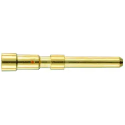 Pin contact, 0.14-1.0 mm², AWG 26-17, crimp connection, gold-plated, 09151006111