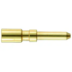 Pin contact, 0.75-2.5 mm², AWG 19-14, crimp connection, gold-plated, 09151006121