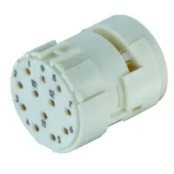 Socket insert, 12 pole, crimp connection, straight for circular connector M23, 09151123101