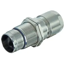 Panel feed through, EMC, 7-12 mm, rear panel mounting for circular connector M23, 09156000310