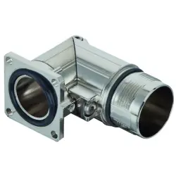 Surface mount housing, ComLock, rotatable, angled, 4 x 2.75 mm for circular connector M23, 09156000902