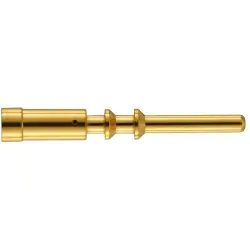 Pin contact, 2.5-4.0 mm², crimp connection, gold-plated, 09156006122