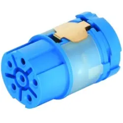 Socket insert, 5 pole + PE, crimp connection, straight for circular connector M23, 09156063101