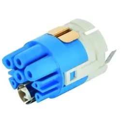 Socket insert, 11 pole + PE, crimp connection, straight for circular connector M23, 09156123101
