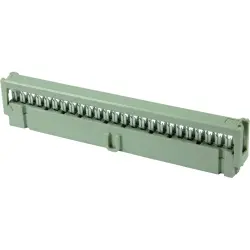 Female connector, 24 pole, pitch 2.54 mm, straight, gray, 09185246803