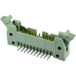 Pin header, 40 pole, pitch 2.54 mm, angled, gray, 09185406913
