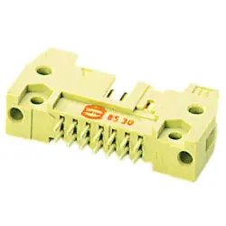Pin header, 6 pole, pitch 2.54 mm, straight, beige, 09195067914