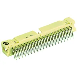 Pin header, 50 pole, pitch 2.54 mm, angled, beige, 09195506323