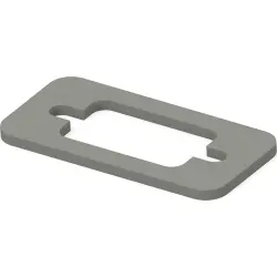 Connector seal, rectangular for RFI/EMC shielding, 2430142-1