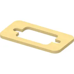 Connector seal, rectangular for EMC/EMI shielding, 2430162-1