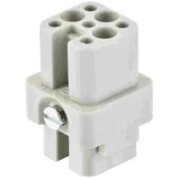 Socket contact insert, 3A, 7 pole, unequipped, crimp connection, with PE contact, 09210073101