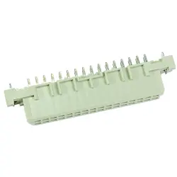 Female connector, type 2B, 32 pole, a-b, pitch 2.54 mm, solder pin, straight, gold-plated, 09224326825
