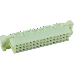 Female connector, type 2C, 48 pole, a-b-c, pitch 2.54 mm, solder pin, straight, 09232486841