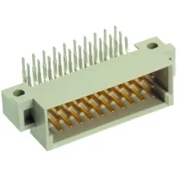 Male connector, type 3C, 20 pole, a-c, pitch 2.54 mm, solder pin, angled, 09251206921
