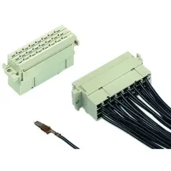 Female connector, type 2F, 24 pole, pitch 5.08 mm, crimp connection, straight, 09260243201