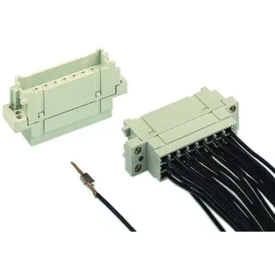 Female connector, type 2F, 24 pole, pitch 5.08 mm, crimp connection, 09260243411 - 1