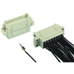 Female connector, type 2F, 24 pole, pitch 5.08 mm, crimp connection, 09260243411