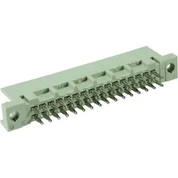 Male connector, type 2Q, 32 pole, a-b, pitch 2.54 mm, press-in connection, straight, gold-plated, 09271326904