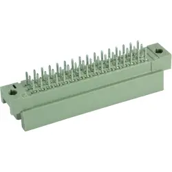 Male connector, type 2R, 32 pole, a-b-c, pitch 2.54 mm, solder pin, straight, 09281326902