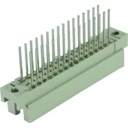 Male connector, type 2R, 32 pole, a-b-c, pitch 2.54 mm, wire-wrap, straight, 09281326907