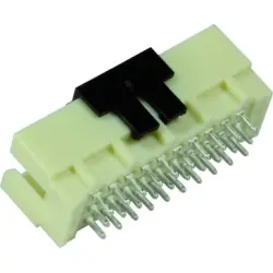 Male connector, type 3R, 30 pole, a-b-c, pitch 2.54 mm, solder pin, straight, 09291306592