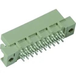Male connector, type 3R, 30 pole, a-b-c, pitch 2.54 mm, solder pin, straight, 09291306903