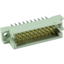 Male connector, type 3R, 30 pole, a-b-c, pitch 2.54 mm, press-in connection, straight, 09291306904