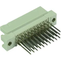 Male connector, type 3R, 30 pole, a-b-c, pitch 2.54 mm, wire-wrap, straight, 09291306907