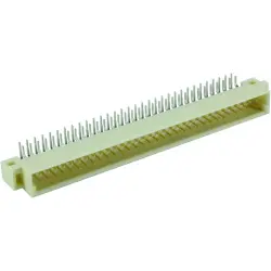 Male connector, type B, 64 pole, a-b, pitch 2.54 mm, solder pin, angled, 09021646919