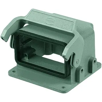 Motor connection housing, size 10B, die-cast aluminum, longitudinal bow locking, IP65, 09304100960 - 1