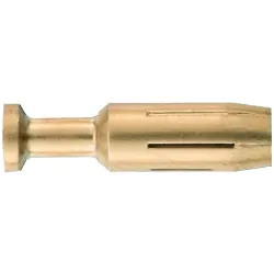 Receptacle, 4.0 mm², AWG 12, crimp connection, gold-plated, 09322006229