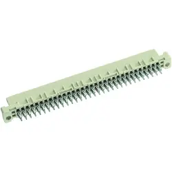 Female connector, type B, 64 pole, a-b, pitch 2.54 mm, press-in connection, straight, 09022642850