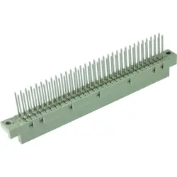 Female connector, type B, 64 pole, a-b, pitch 2.54 mm, solder pin, straight, 09022646421