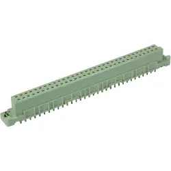 Female connector, type B, 64 pole, a-b, pitch 2.54 mm, solder pin, straight, 09024646824