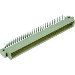 Male connector, type B, 64 pole, a-b, pitch 2.54 mm, solder pin, angled, 09026646921