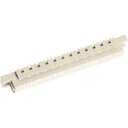 Female connector, type B, 64 pole, a-b, pitch 2.54 mm, solder pin, straight, gold-plated, 09027646825