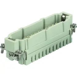 Pin contact insert, 24B, 24 pole, unequipped, crimp connection, with PE contact, 09332242602