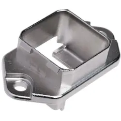 Surface mount housing, with seal, silver, for RJ45 connector, 09350020301
