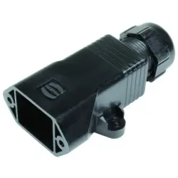 Coupler housing, black, for RJ45 connector, 09350020433