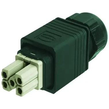 Connector kit, 5 pole, IP65/IP67, 09352320423 - 1