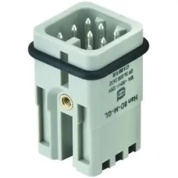 Pin contact insert, 3A, 8 pole, equipped, spring connection, 09360082632